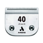 Cuchilla Andis UltraEdge #40 (0.25mm): Hoja Quirúrgica de Acero Carbonizado para Máquinas Profesionales, Ideal para Veterinarios y Grooming de Competencia - Imagen 2