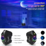 Proyector de Luces Galaxia Aurora Boreal con Luna y Estrellas: Lámpara de Noche LED de Alta Definición - Control Remoto - Altavoz Bluetooth Hi-Fi - Temporizador Inteligente - Decoración Premium para Hogar y Eventos - Imagen 7