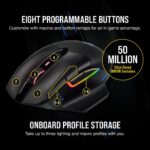 Corsair Dark Core RGB Pro: Mouse Inalámbrico Gaming Ergonómico con Conectividad SLIPSTREAM (18K DPI) y Carga Inalámbrica Qi - Imagen 7