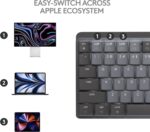 Logitech MX Mechanical Mini for Mac | Teclado Inalámbrico Táctil Premium | Layout Inglés - Imagen 5
