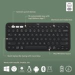 Logitech Pebble 2 Combo: Kit de Teclado Inalámbrico K380s y Mouse M350s - Bluetooth Multidispositivo - Diseño Slim y Minimalista - Silencioso - Color Graphite (Negro) - Imagen 6
