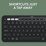 Logitech Pebble 2 Combo: Kit de Teclado Inalámbrico K380s y Mouse M350s - Bluetooth Multidispositivo - Diseño Slim y Minimalista - Silencioso - Color Graphite (Negro) - Imagen 4