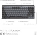Logitech MX Mechanical Mini for Mac | Teclado Inalámbrico Táctil Premium | Layout Inglés - Imagen 4