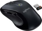 Logitech M510 Negro | Mouse Inalámbrico de Tamaño Completo | Botones de Navegación | USB Unifying