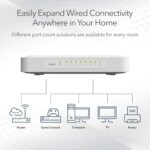 Netgear GS608: Conmutador Switch Gigabit Ethernet No Administrado de 8 Puertos, Plug-and-Play, 10/100/1000 Mbps y Diseño Silencioso - Imagen 3