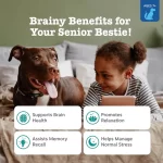 Zesty Paws Senior Advanced Calming Cognition Bites para Perros Mayores: Suplemento Relajante y de Apoyo Cognitivo, Ayuda con el Estrés y la Memoria, Sabor Pollo - Imagen 6
