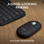 Logitech Pebble 2 Combo: Kit de Teclado Inalámbrico K380s y Mouse M350s - Bluetooth Multidispositivo - Diseño Slim y Minimalista - Silencioso - Color Graphite (Negro) - Imagen 8