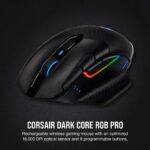 Corsair Dark Core RGB Pro: Mouse Inalámbrico Gaming Ergonómico con Conectividad SLIPSTREAM (18K DPI) y Carga Inalámbrica Qi - Imagen 6