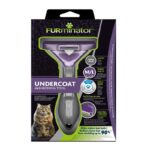 FURminator Undercoat deShedding Tool para Gatos Medianos y Grandes de Pelo Largo (Talla M/L): Herramienta para Eliminar Pelo Muerto y Prevenir Bolas de Pelo