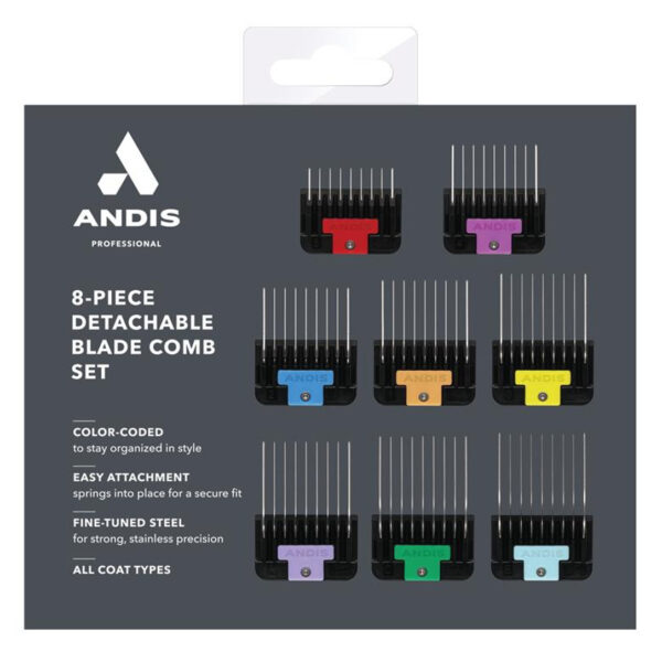 Juego De Peines Universales De Acero Inoxidable De 8 Piezas