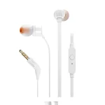 JBL Tune 110 Auriculares con Cable | Pure Bass Sound y Micrófono Manos Libres - Blanco - Imagen 2