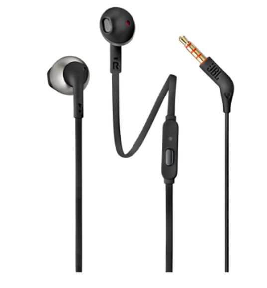 Audífonos Con Cable JBL Tune 205, Negro