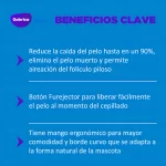 FURminator Undercoat deShedding Tool para Gatos Medianos y Grandes de Pelo Largo (Talla M/L): Herramienta para Eliminar Pelo Muerto y Prevenir Bolas de Pelo - Imagen 7