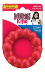 KONG Ring (Anillo Masticable): Juguete para Perros, Caucho Extremadamente Duradero, Ideal para Masticadores Potentes, Alivia la Dentición y Limpia Dientes