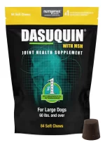 Nutramax Dasuquin con MSM para Perros Grandes (84 Masticables Suaves): Suplemento Articular #1, Soporte Avanzado con ASU, Glucosamina y Condroitina
