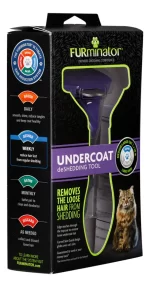 FURminator Undercoat deShedding Tool para Gatos Medianos y Grandes de Pelo Largo (Talla M/L): Herramienta para Eliminar Pelo Muerto y Prevenir Bolas de Pelo - Imagen 5