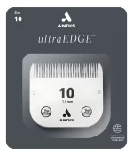 Cuchilla Andis UltraEdge #10 (1.5mm): Hoja de Acero Carbonizado para Máquinas de Corte Profesionales, Ideal para Perros, Gatos y Caballos