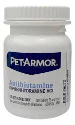 PetArmor Antihistamine Tablets para Perros: Alivio de Alergias, Picazón y Estornudos - Difenhidramina HCl 25 mg (100 Unidades) - Imagen 4