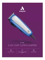 Máquina de Peluquería Profesional Andis EasyClip Ultra (Kit de 10 Piezas): Motor Giratorio de Alta Velocidad para Perros y Gatos, Incluye Cuchilla UltraEdge #10