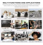 Cámara Web 1080P HD con Micrófono | Webcam USB Plug and Play | Videoconferencias PC - Imagen 6