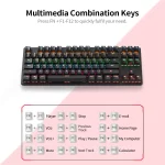 Teclado Mecánico LEAVEN K550 TKL | 87 Teclas Gamer | RGB | Anti-Ghosting Completo - Imagen 6