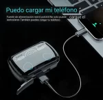 M10: Audífonos Inalámbricos TWS con Bluetooth 5.1, Pantalla LED de Batería, Estuche de Carga de Alta Capacidad (2000mAh) y Función Power Bank - Imagen 6