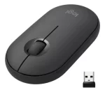 Mouse Logitech Pebble 2 M350s Grafito | Inalámbrico Silencioso | Bluetooth y Receptor USB