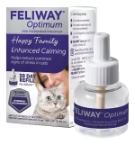 Feliway Optimum Recambio para Difusor (48ml): Repuesto de Feromonas para 30 Días de Calma Avanzada, Control de Estrés y Conflictos entre Gatos