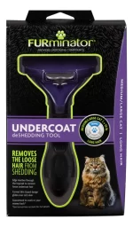 FURminator Undercoat deShedding Tool para Gatos Medianos y Grandes de Pelo Largo (Talla M/L): Herramienta para Eliminar Pelo Muerto y Prevenir Bolas de Pelo - Imagen 6
