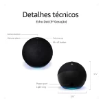 Amazon Echo Dot 5ta Generación Azul | Altavoz Inteligente Alexa | Sonido Mejorado | Smart Home - Imagen 7