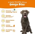 Zesty Paws Omega Bites (Sabor a Pollo): Suplemento de Salud para la Piel y el Pelaje en 90 Bocaditos, Con Aceite de Pescado (EPA, DHA), Vitamina C y ALASKOMEGA® - Imagen 5