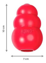 KONG Classic Juguete Interactivo y Rellenable para Perros (Talla L): Caucho Natural Rojo, Ideal para Razas Grandes, Masticación y Enriquecimiento - Imagen 2