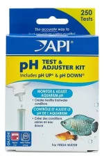 Kit Test Medidor de pH para Acuarios: Incluye Soluciones Ajustadoras (pH Up y pH Down), Mantenimiento del Agua Dulce y Salada, Medición Precisa del Nivel de Acidez del Agua