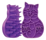 Cepillo KONG ZoomGroom para Gatos: Masajeador y Deslanador de Caucho Natural para Eliminar Pelo Muerto y Estimular la Piel - Imagen 4
