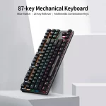 Teclado Mecánico LEAVEN K550 TKL | 87 Teclas Gamer | RGB | Anti-Ghosting Completo - Imagen 7
