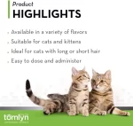 Tomlyn Laxatone Suplemento para Bolas de Pelo en Gatos (2.5 oz / 70.9g): Gel Lubricante para Eliminación y Prevención, Sabor a Arce - Imagen 3