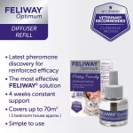 Feliway Optimum Recarga (Dúo Pack - 2 x 48ml): El Mejor Complejo de Feromonas para Gatos, 60 Días de Calma Avanzada contra Estrés y Conflictos - Imagen 2