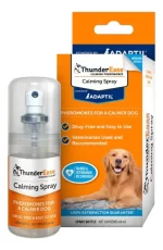 ThunderEase Dog Calming Spray (60ml): Spray de Feromonas para Perros, Ayuda a Reducir la Ansiedad en Viajes, Visitas al Veterinario y Miedo a los Ruidos