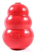 KONG Classic Juguete Interactivo y Rellenable para Perros (Talla L): Caucho Natural Rojo, Ideal para Razas Grandes, Masticación y Enriquecimiento - Imagen 5