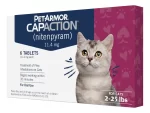 PetArmor CAPACTION (Nitenpyram): Tratamiento Oral de Acción Rápida contra Pulgas para Gatos (Comprimidos), Elimina Pulgas Adultas en 6 Horas, Dosis Única