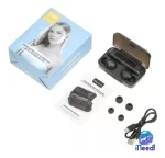 Audífonos Inalámbricos TWS F9 (Bluetooth 5.0/5.1): Control Táctil, Estuche Power Bank 2000mAh y Pantalla LED - Imagen 2