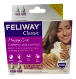 Feliway Classic Recarga (Dúo Pack - 2 x 48ml): Repuesto para 60 Días de Calma Felina, Control de Marcaje Urinario y Estrés en el Hogar
