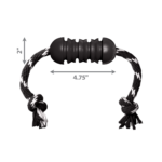 KONG Dental: Juguete para Perros, Caucho Natural Resistente con Crestas Denta-Ridges, Dispensador Rellenable, Ideal para Masaje de Encías e Higiene Oral - Imagen 2