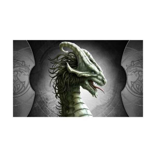 MOUSE PAD de juego Dragón plateado.