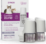 Comfort Zone Multi-Cat Two Room Kit difusor calmante para gatos, 30 días