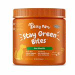 Zesty Paws Stay Green Bites para perros - Quema de hierba Masticables