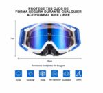 Goggles Motocross De Tácticas Ajustables Para Sport Gafas - Imagen 2