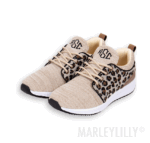 Zapatillas deportivas con monograma de leopardo