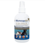 MicrocynAH - Gel en aerosol antipicazón con dimeticona hidratante para perros