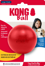 KONG Extreme Ball: Pelota de Caucho Ultra Resistente para Perros de Mordida Potente (Negra), Juguete Rellenable y de Gran Rebote - Imagen 2